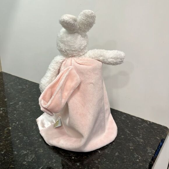 Bunnies by the Bay Pink Bunny Security Blanket Lovey Lovie - Picture 4 of 9